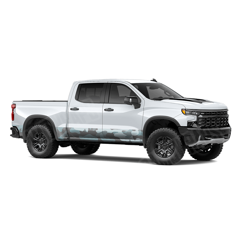 Jumbo Classic Overcast Rocker Panel Camo Vinyl Wrap