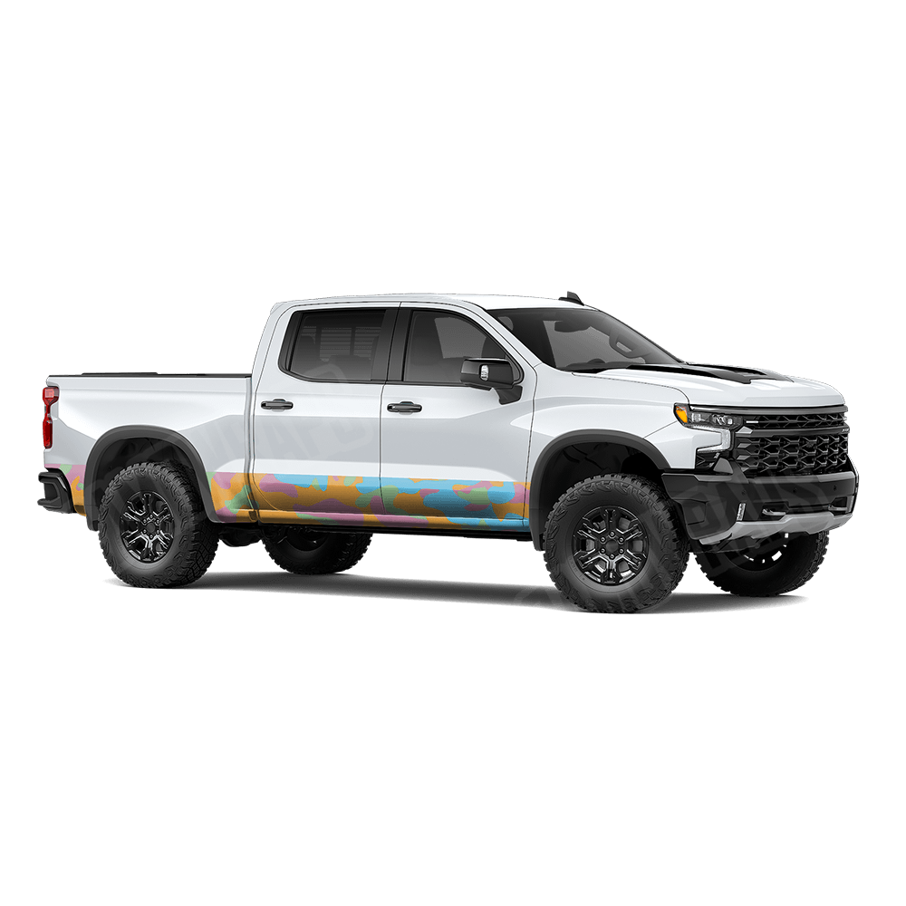 Jumbo Classic Sherbert Rocker Panel Camo Vinyl Wrap