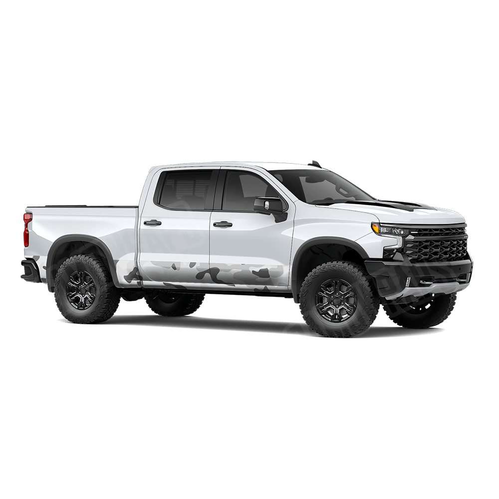 Jumbo Classic Snow Rocker Panel Camo Vinyl Wrap