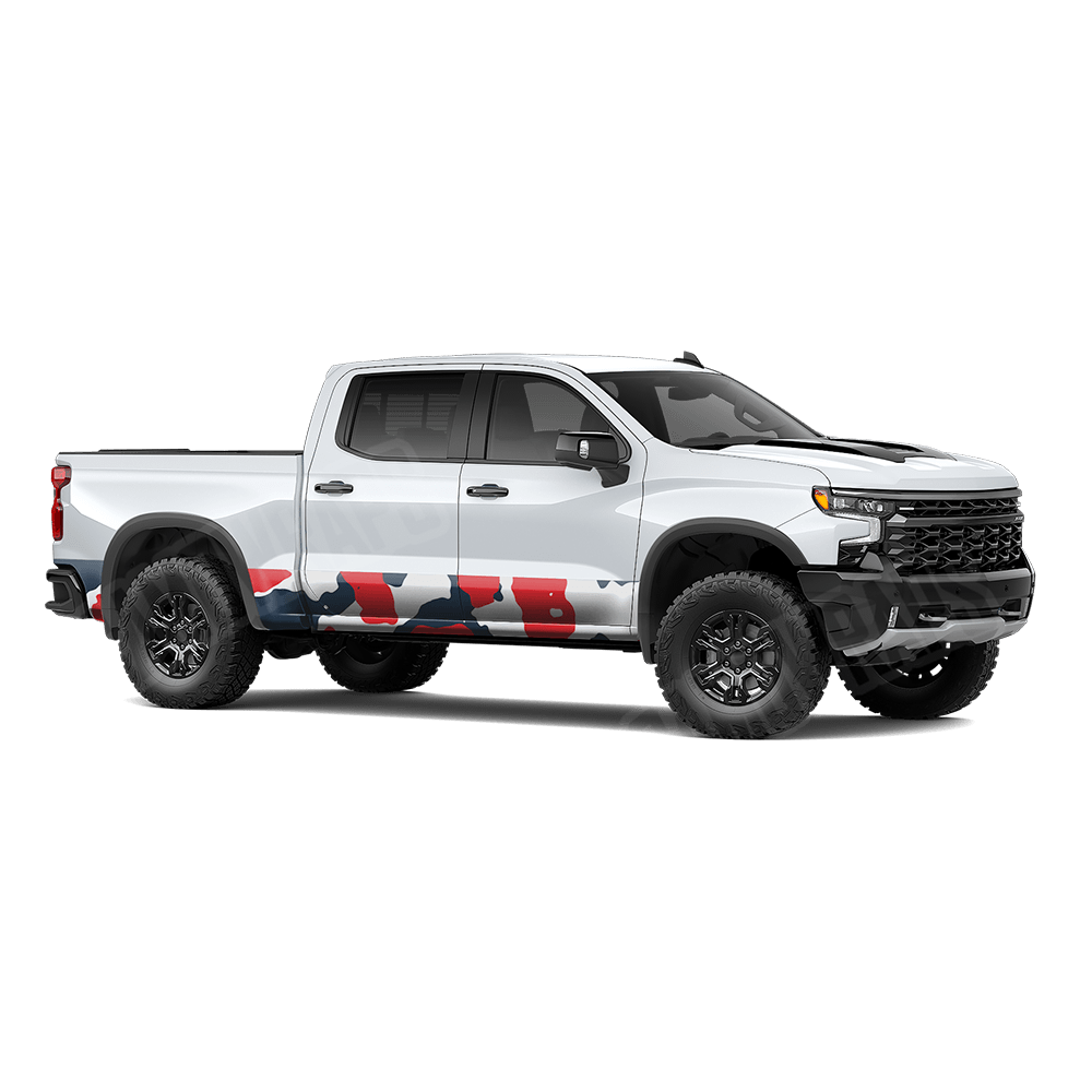 Jumbo Cumulus America Rocker Panel Camo Vinyl Wrap