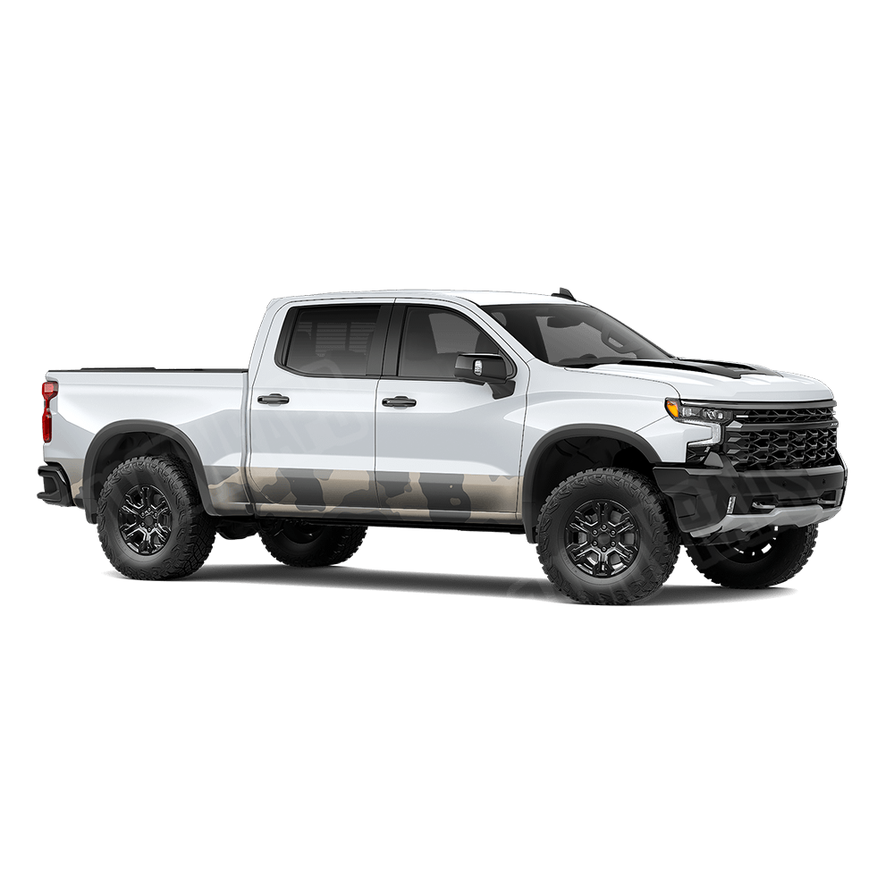 Jumbo Cumulus Army Rocker Panel Camo Vinyl Wrap