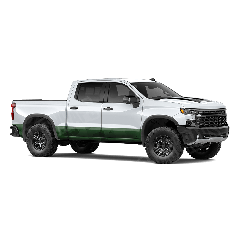 Jumbo Cumulus Elite Green Rocker Panel Camo Vinyl Wrap