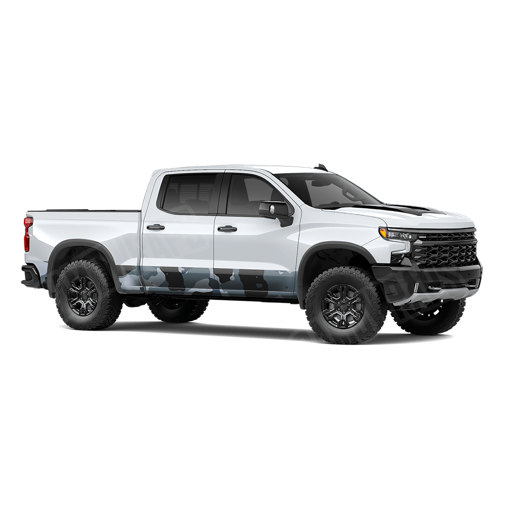 Jumbo Cumulus Navy Rocker Panel Camo Vinyl Wrap