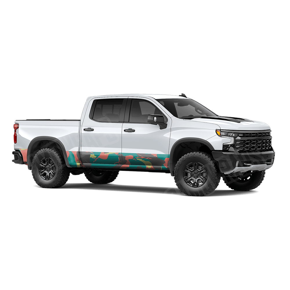 Jumbo Ragged Fiesta Rocker Panel Camo Vinyl Wrap
