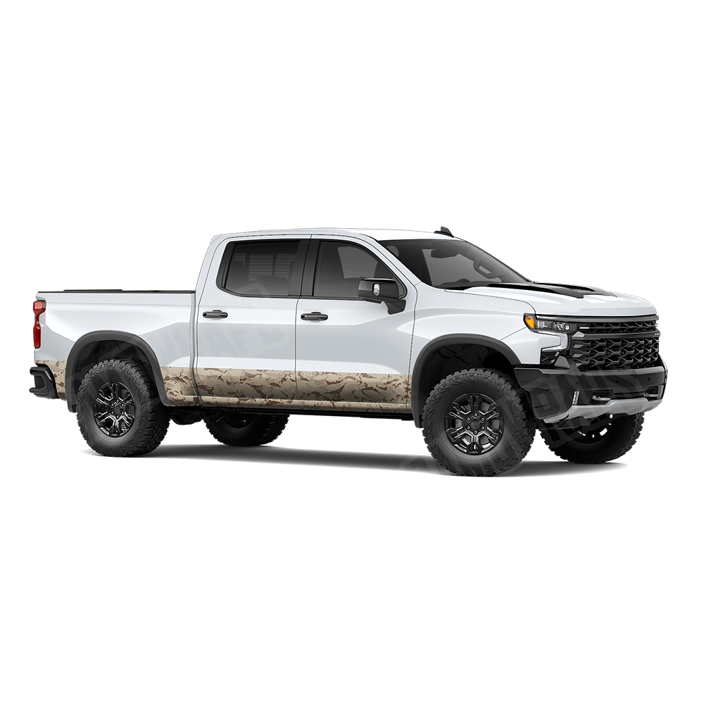 Large Battle Storm Original Desert Rocker Panel Camo Vinyl Wrap