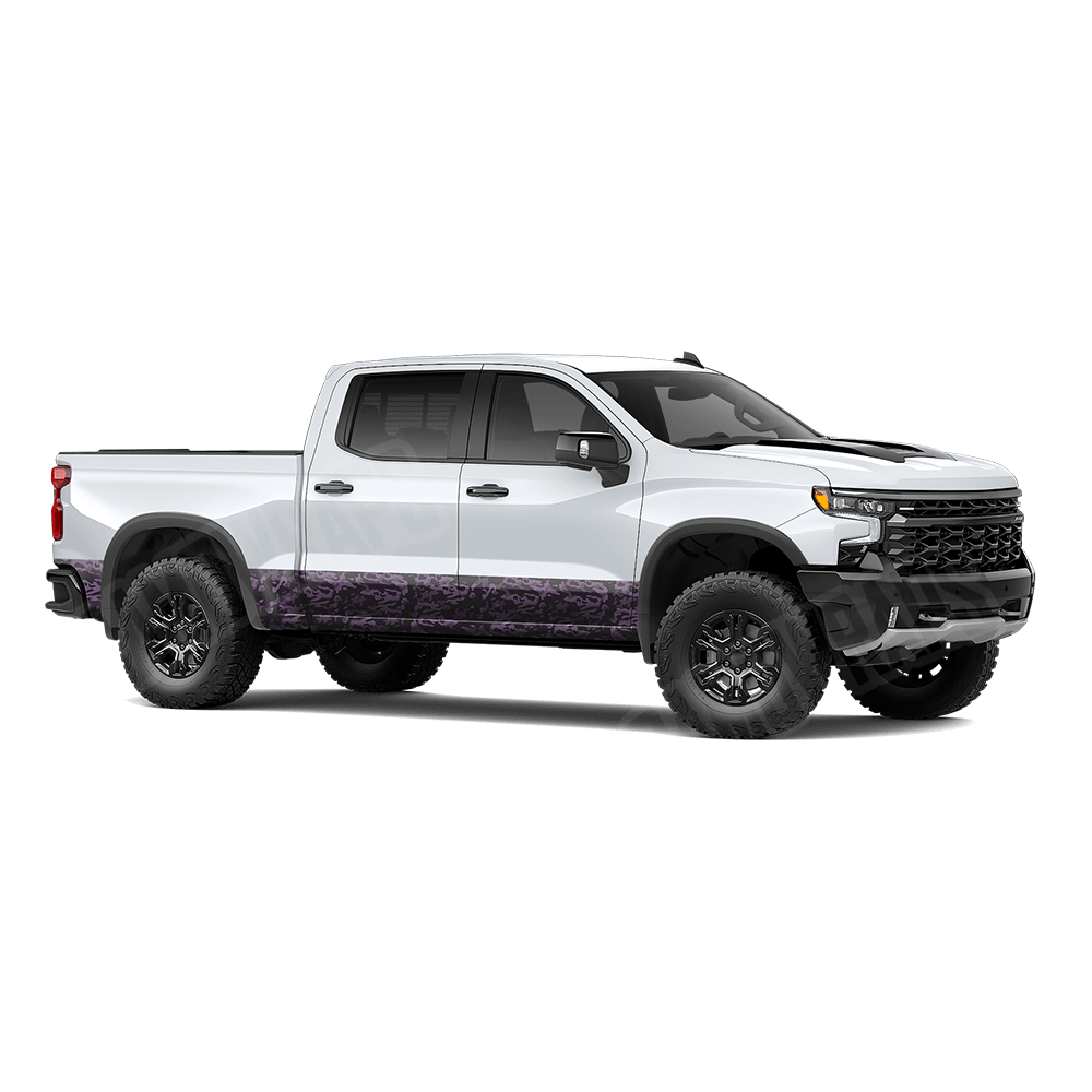 Large Classic Darkwing Rocker Panel Camo Vinyl Wrap