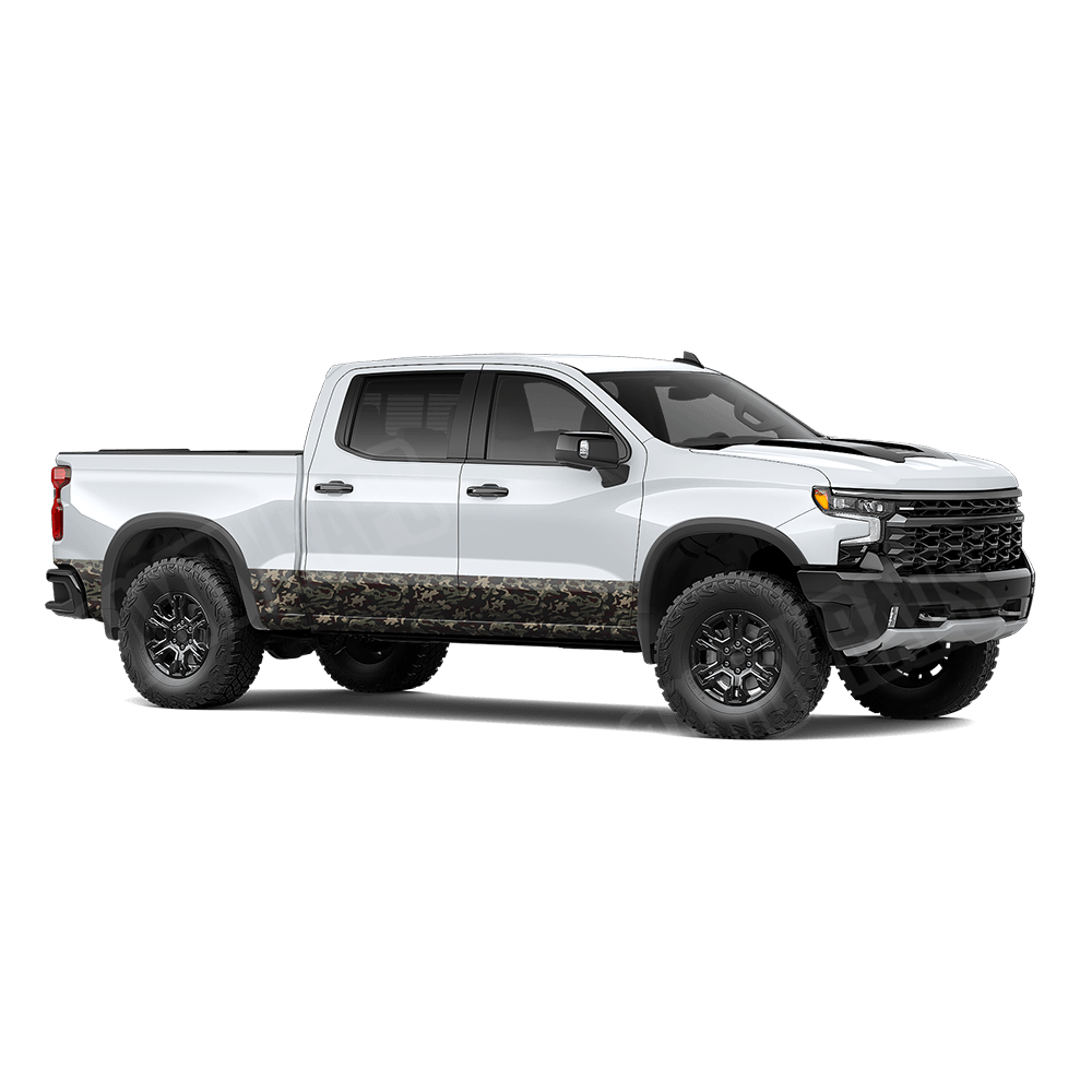 Large Classic Militant Blood Rocker Panel Camo Vinyl Wrap