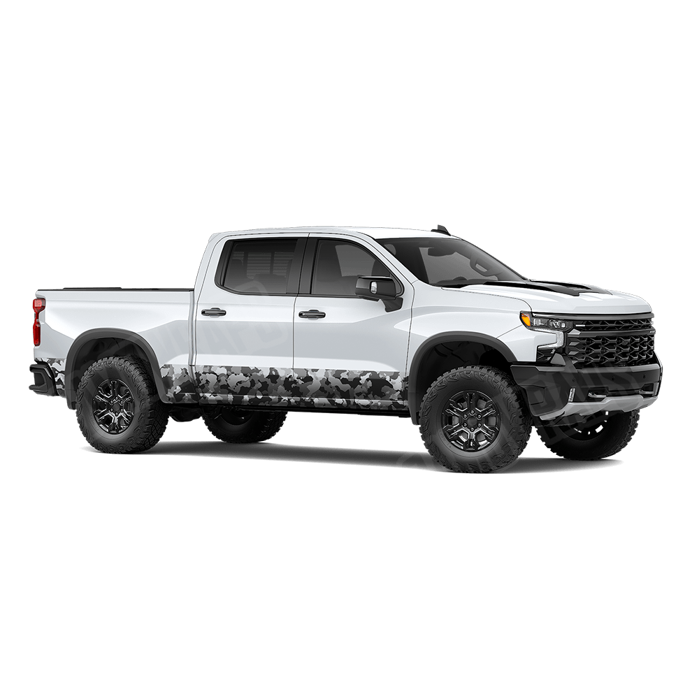 Large Cumulus Urban Night Rocker Panel Camo Vinyl Wrap
