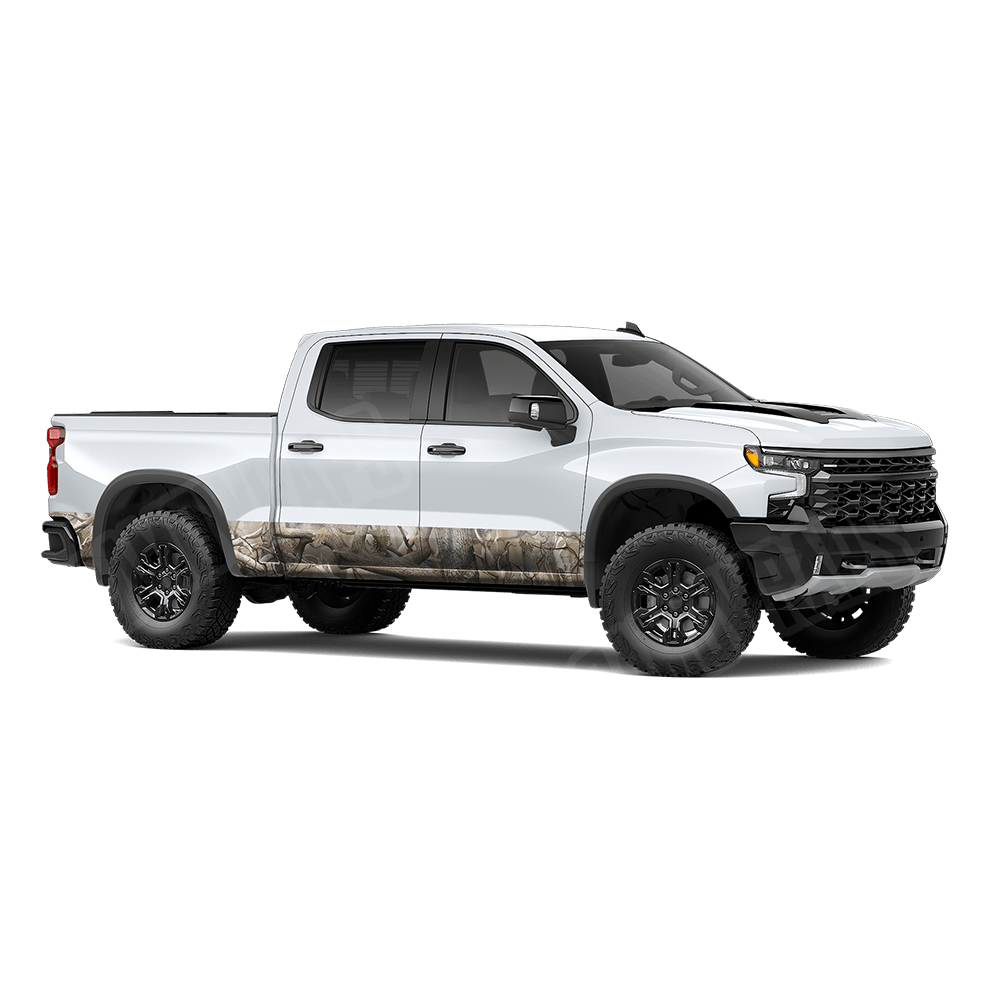 Nature Lifeless Woods Rocker Panel Camo Vinyl Wrap