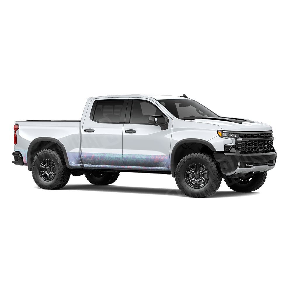 Pasted Cotton Candy Rocker Panel Camo Vinyl Wrap