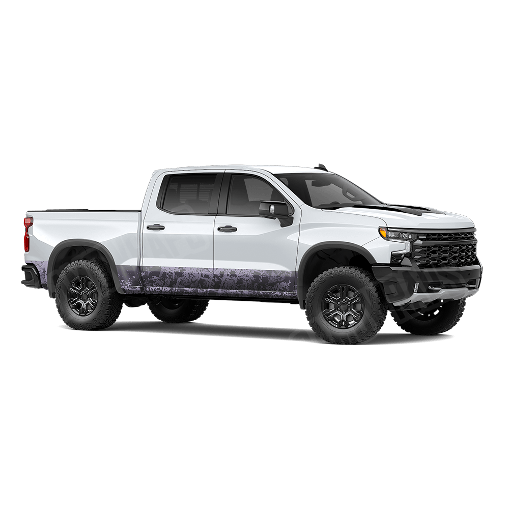 Pasted Lilac Rocker Panel Camo Vinyl Wrap