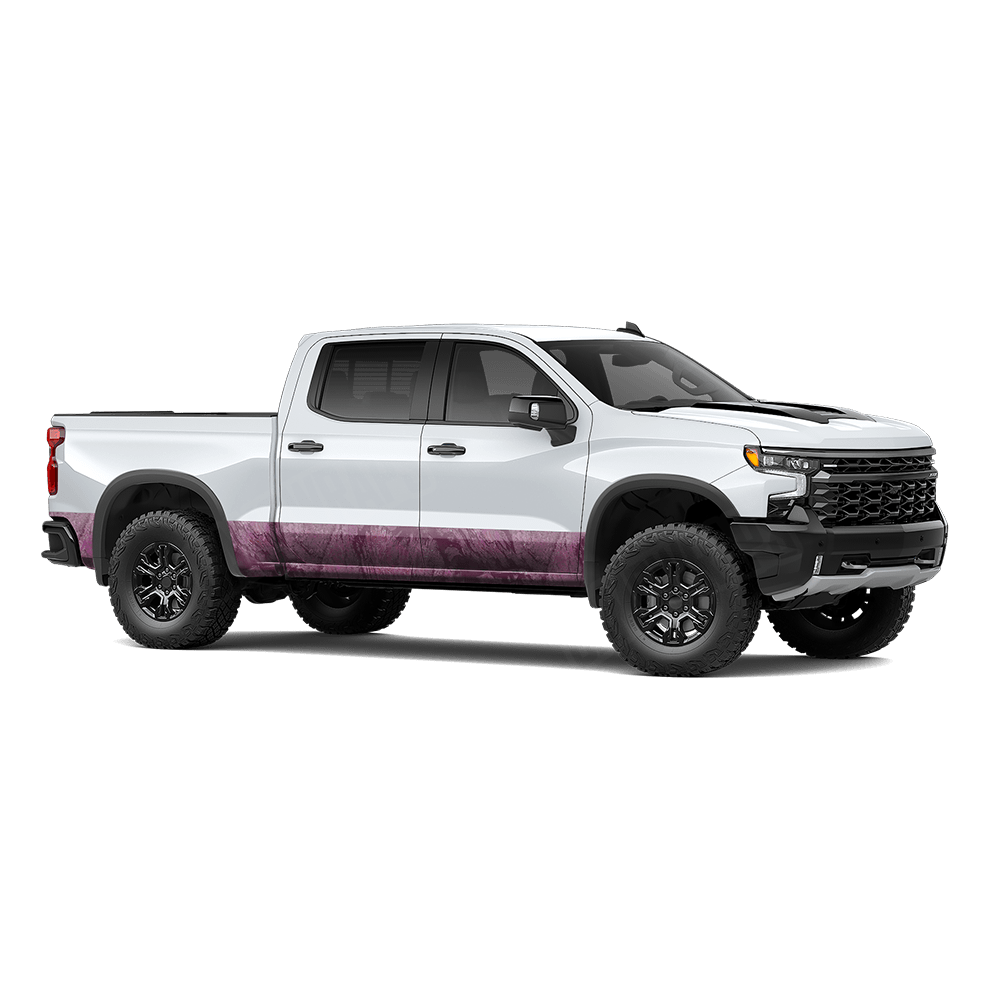 Realtree Aspect Cranberry Rocker Panel Camo Vinyl Wrap