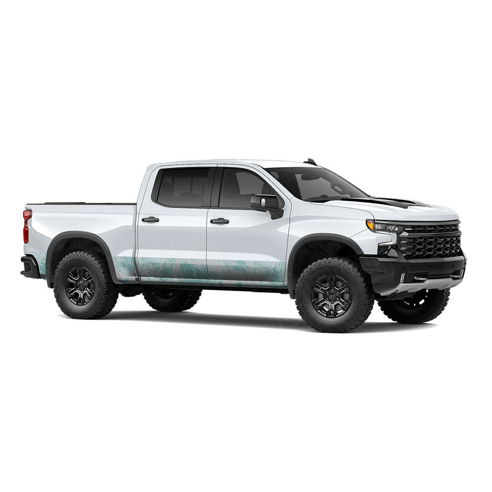 Realtree Aspect Ice Water Rocker Panel Camo Vinyl Wrap