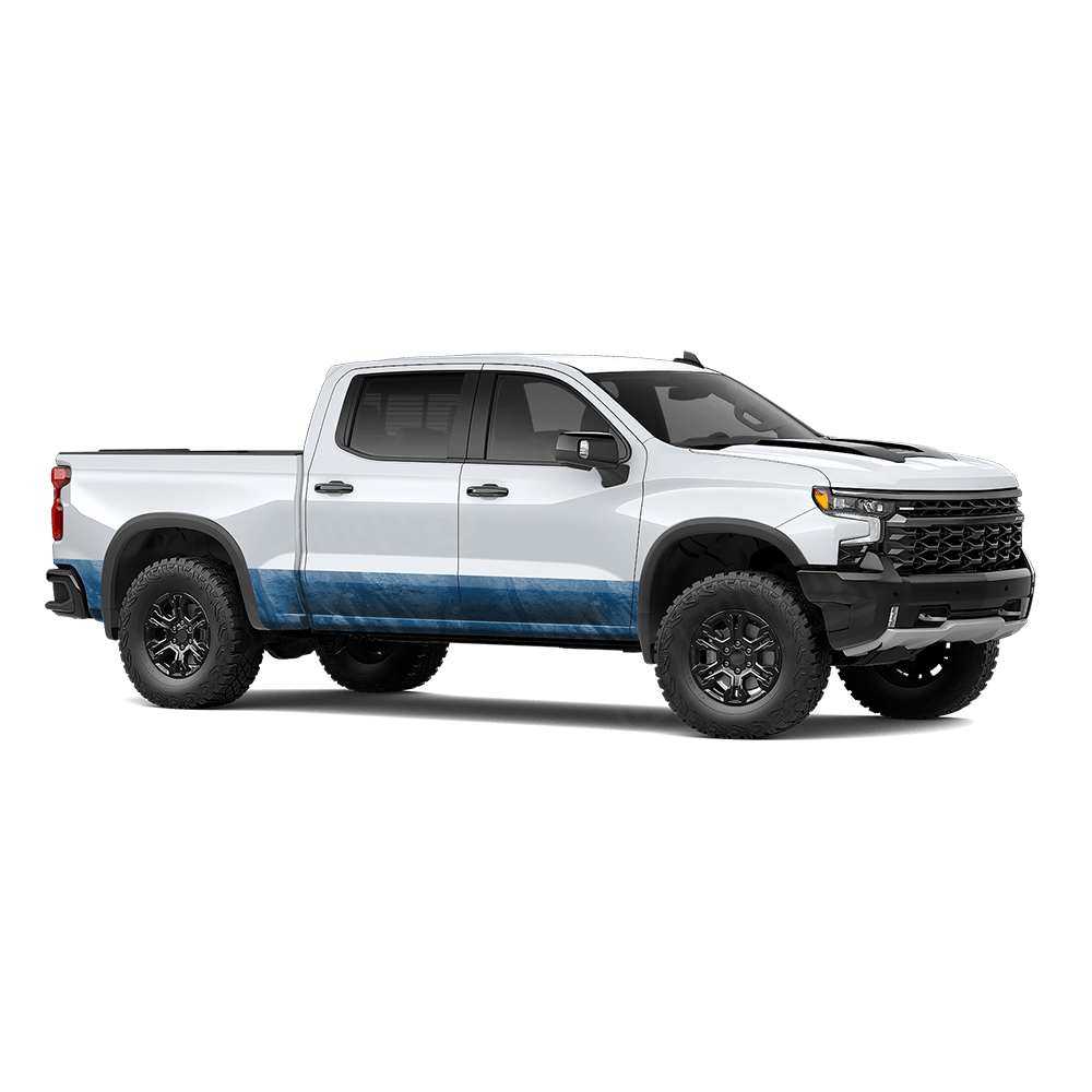 Realtree Fishing Blue Rocker Panel Camo Vinyl Wrap