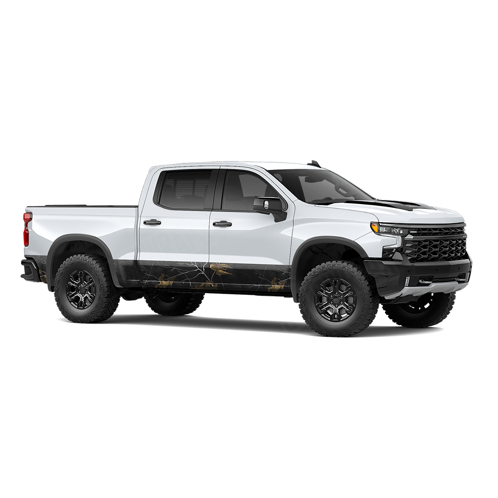Realtree XTRA Colors Black Rocker Panel Camo Vinyl Wrap