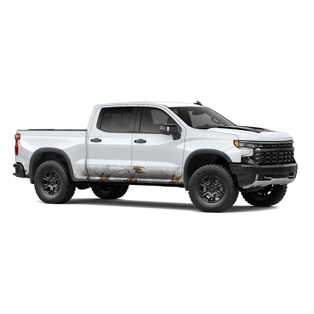 Realtree XTRA Colors Snow Rocker Panel Camo Vinyl Wrap