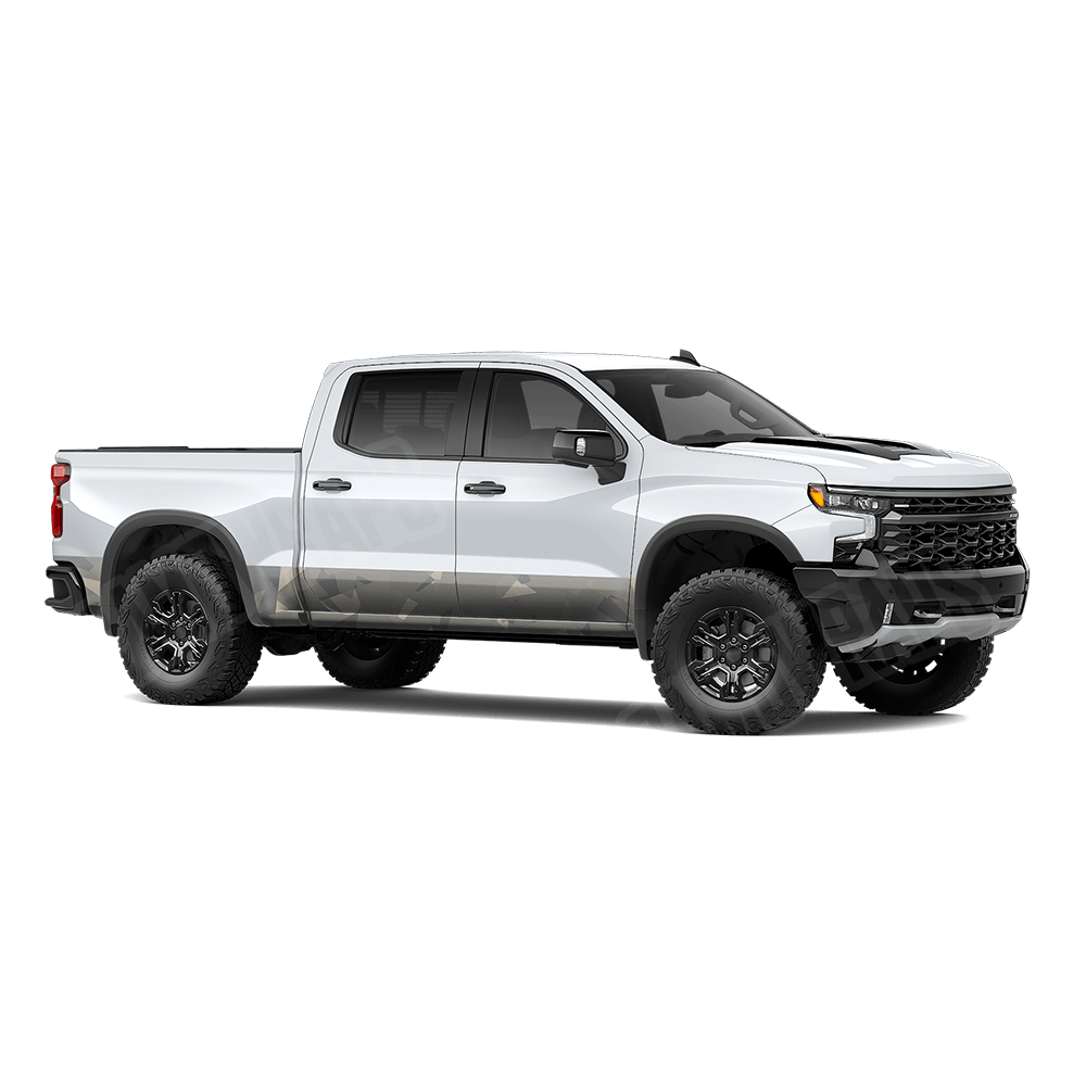 Shattered Army Rocker Panel Camo Vinyl Wrap