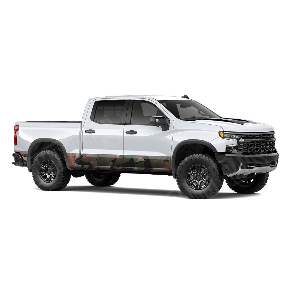 Shattered Militant Copper Rocker Panel Camo Vinyl Wrap