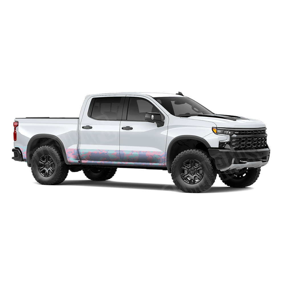 Treetop Cotton Candy Rocker Panel Camo Vinyl Wrap