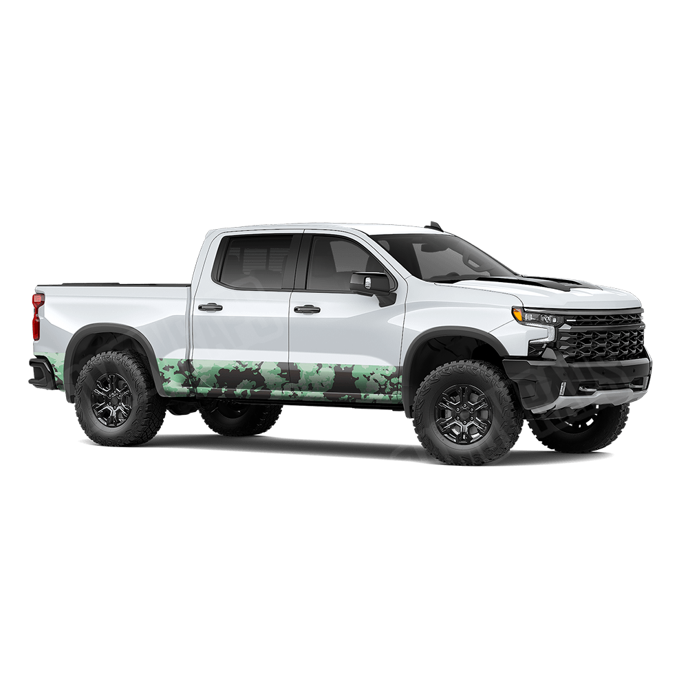 Treetop Mint Chocolate Chip Rocker Panel Camo Vinyl Wrap