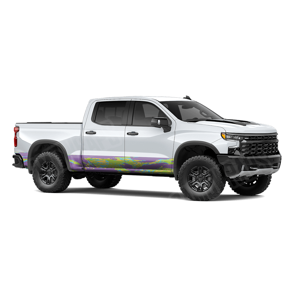 Vietnam Tiger Stripe Carnival Rocker Panel Camo Vinyl Wrap