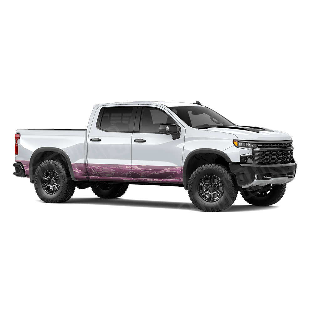 Vietnam Tiger Stripe Floral Rocker Panel Camo Vinyl Wrap
