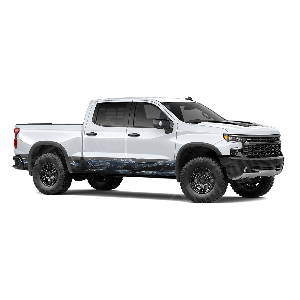 Vietnam Tiger Stripe Navy Rocker Panel Camo Vinyl Wrap