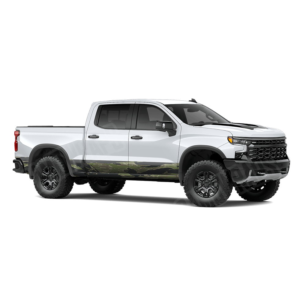 Vietnam Tiger Stripe Original Rocker Panel Camo Vinyl Wrap
