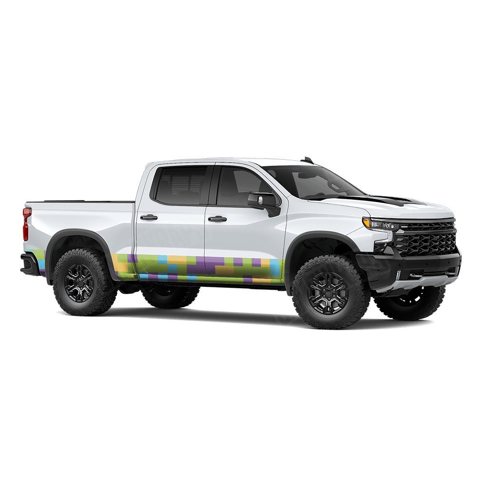 Pixel Carnival Rocker Panel Wraps