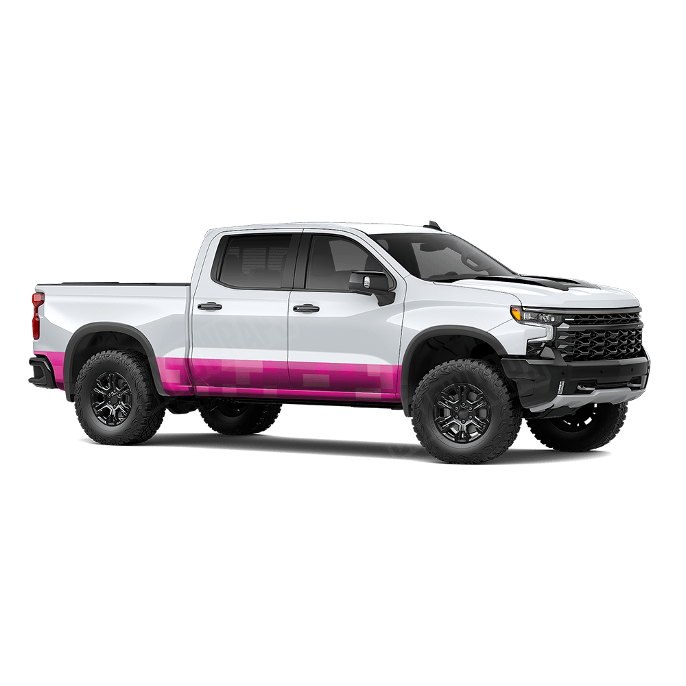 Pixel Elite Magenta Rocker Panel Wraps