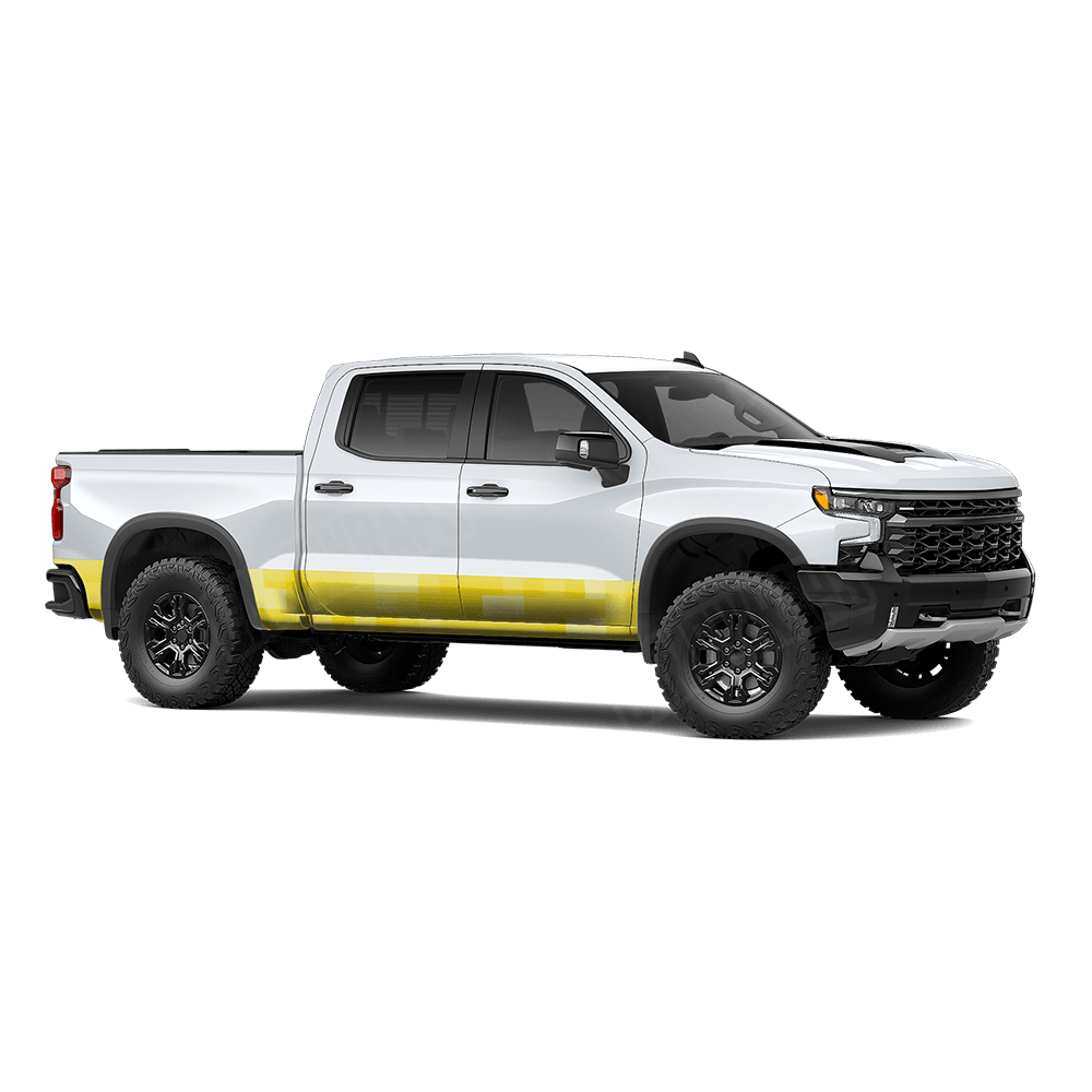 Pixel Elite Yellow Rocker Panel Wraps