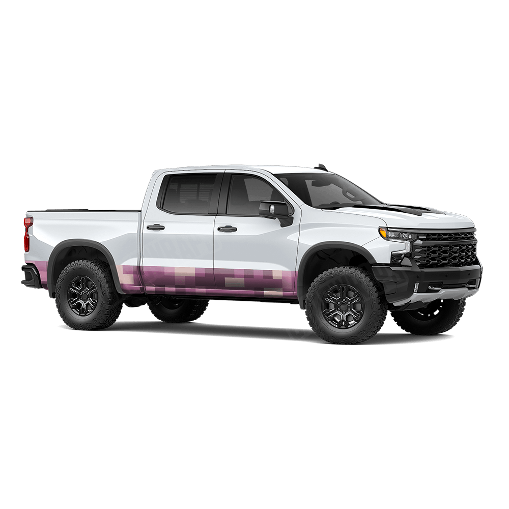 Pixel Floral Rocker Panel Wraps
