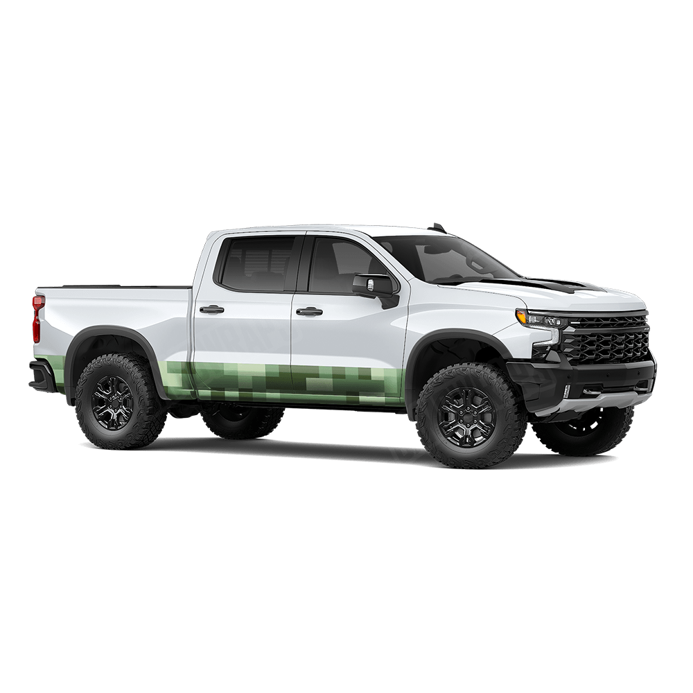 Pixel Pistachio Rocker Panel Wraps