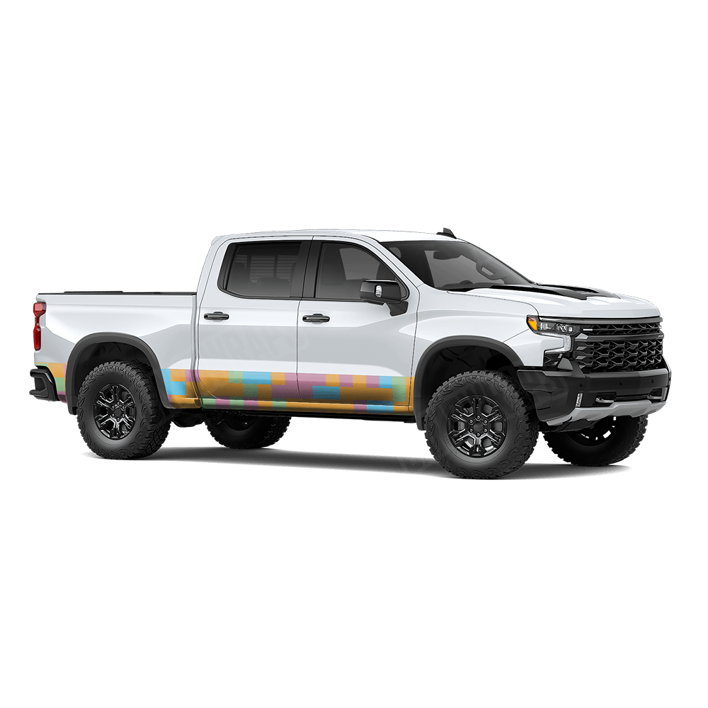 Pixel Sherbert Rocker Panel Wraps