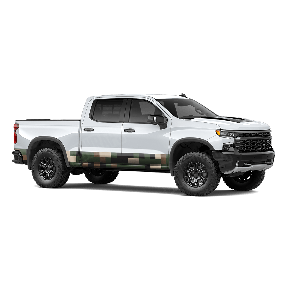 Pixel Woodland Rocker Panel Wraps