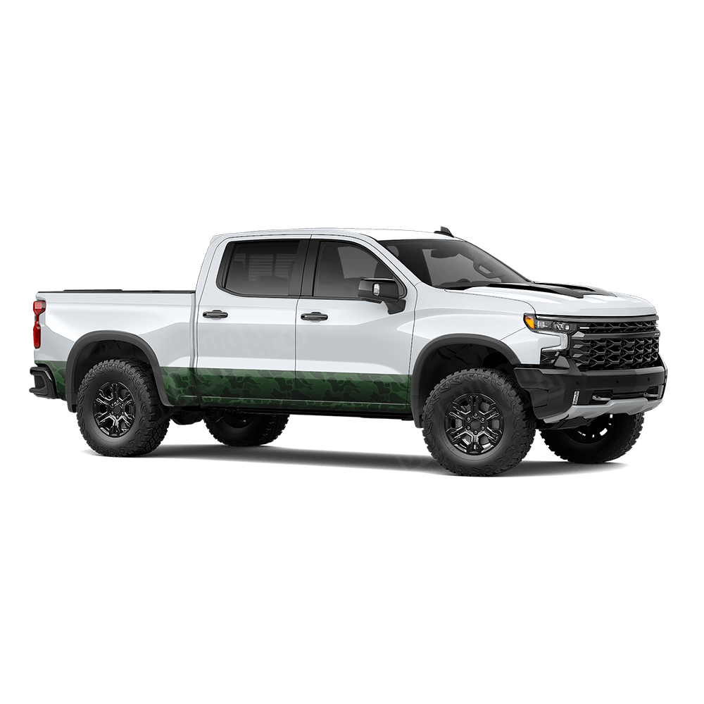 Old School Duck Elite Green Rocker Panel Wraps