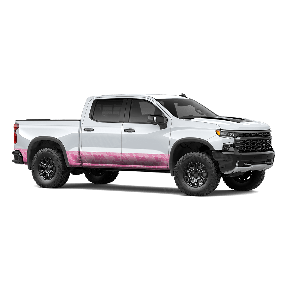 Old School Duck Elite Pink Rocker Panel Wraps
