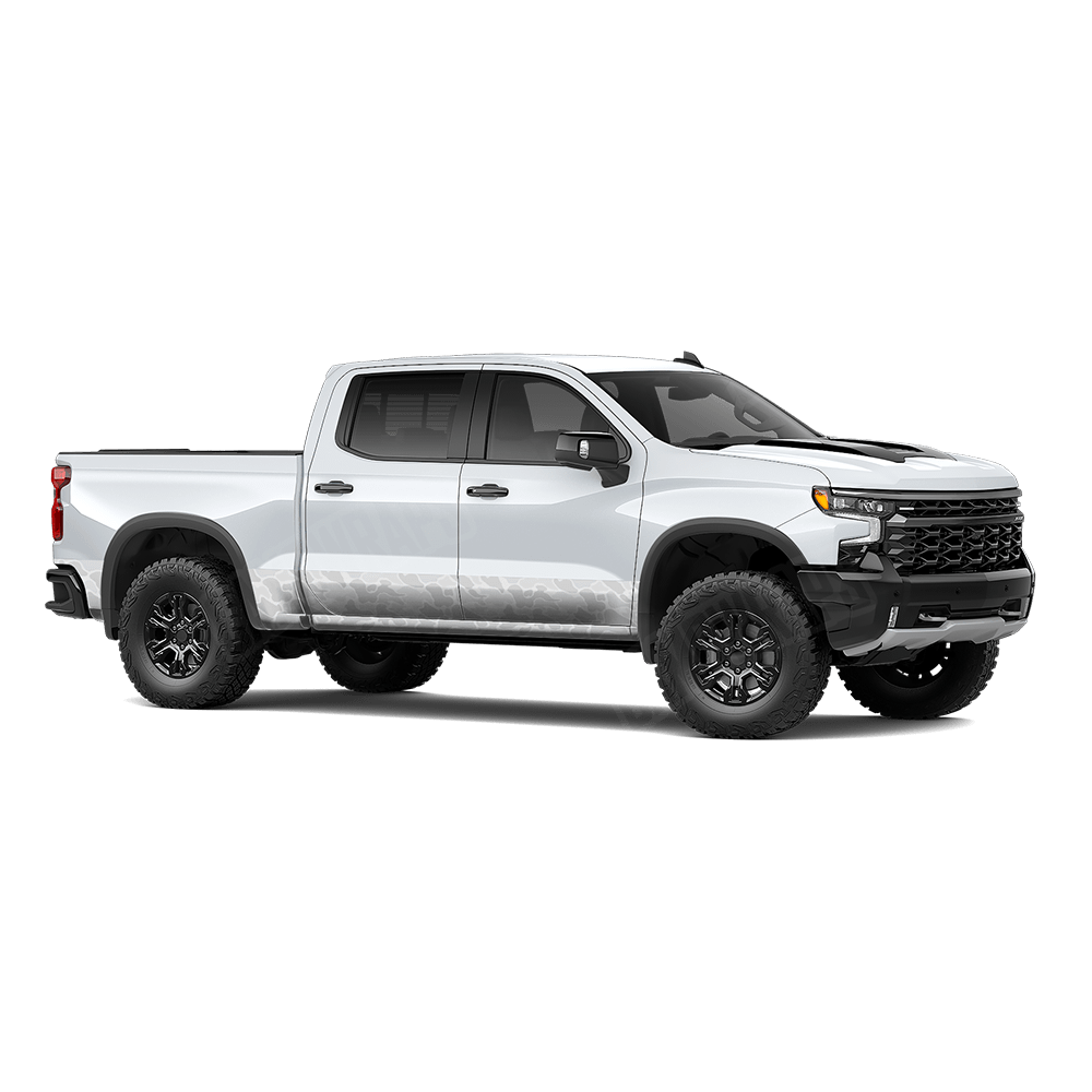 Old School Duck Elite White Rocker Panel Wraps