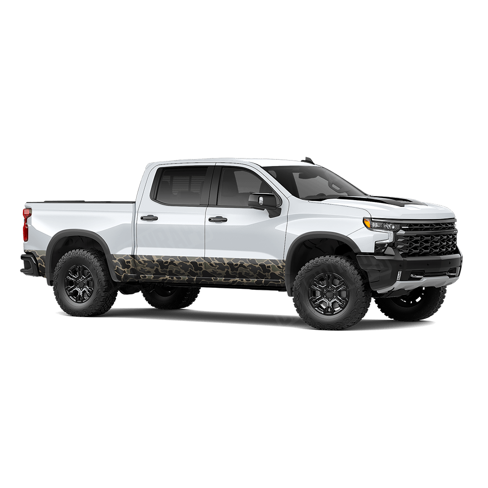 Old School Duck Militant Charcoal Rocker Panel Wraps