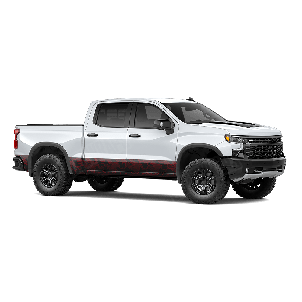 Old School Duck Vampire Red Rocker Panel Wraps