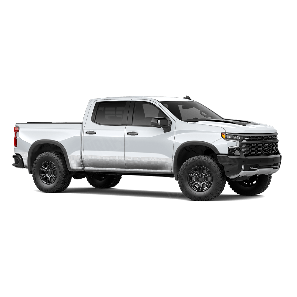Pixel Elite White Rocker Panel Wraps