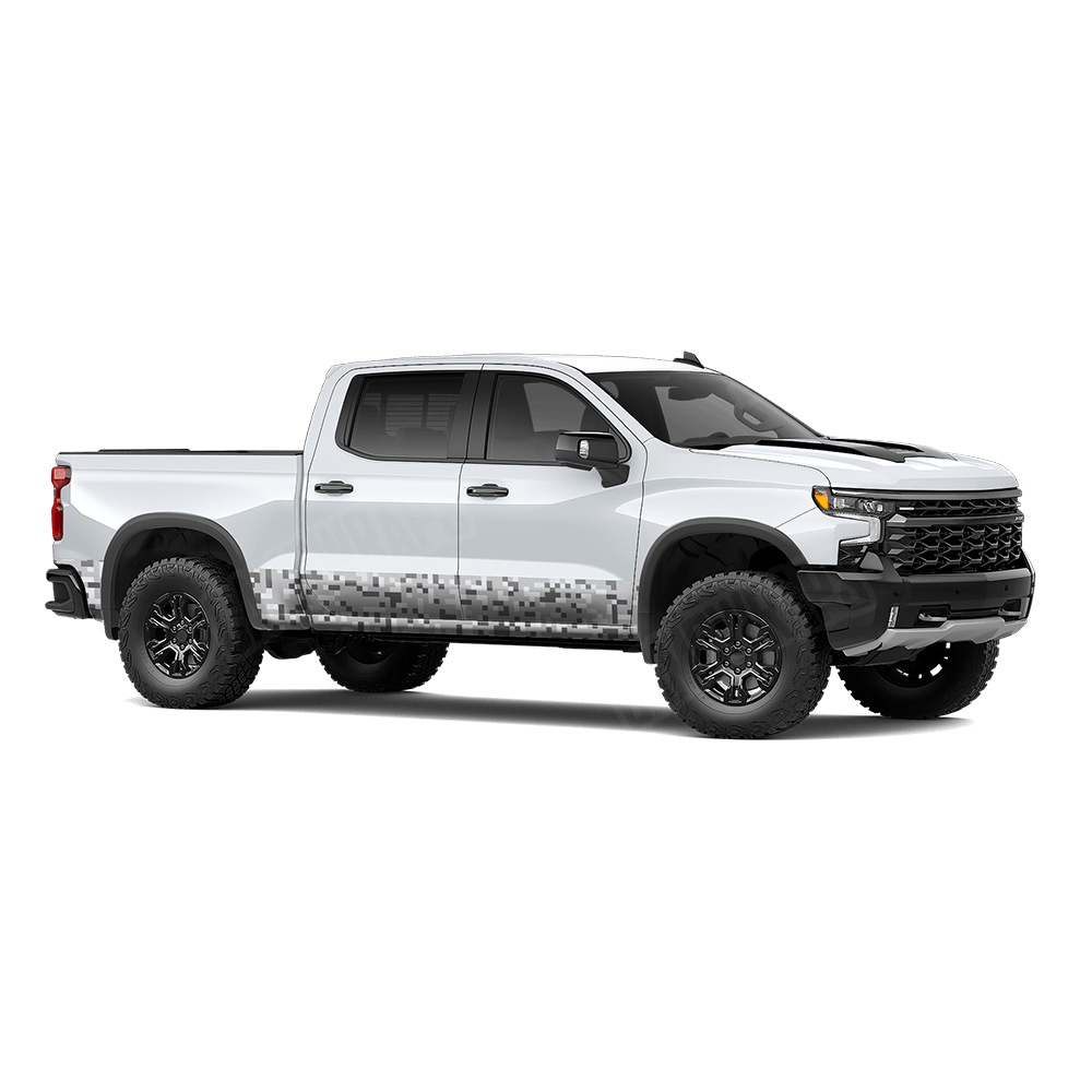 Pixel Snow Rocker Panel Wraps