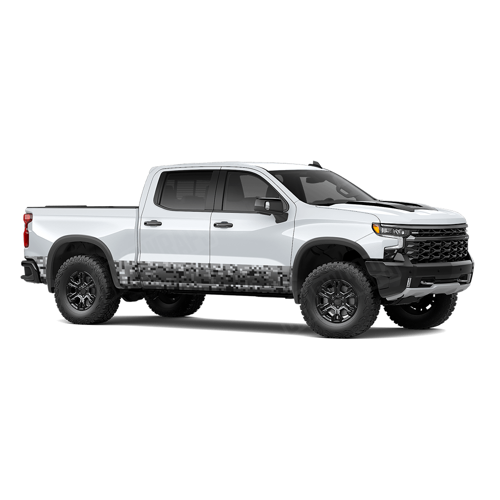 Pixel Urban Night Rocker Panel Wraps