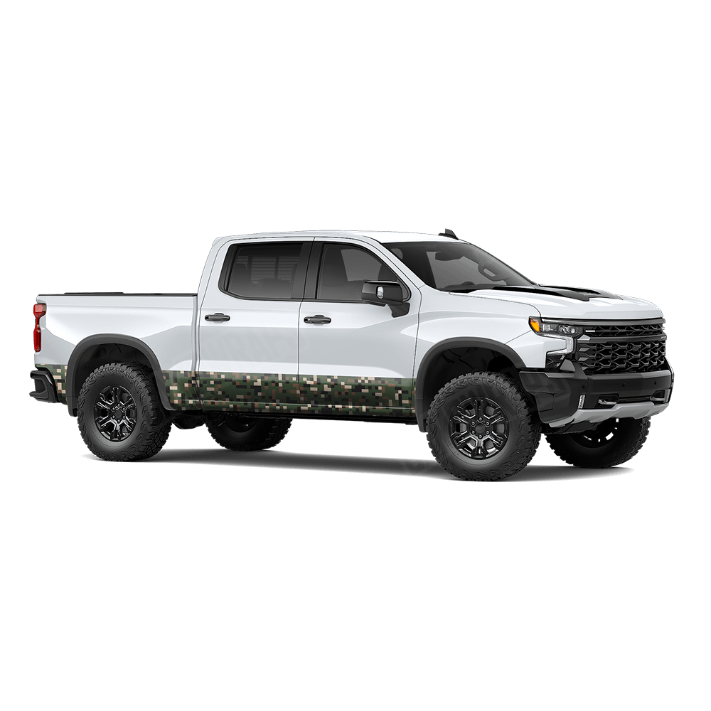 Pixel Woodland Rocker Panel Wraps