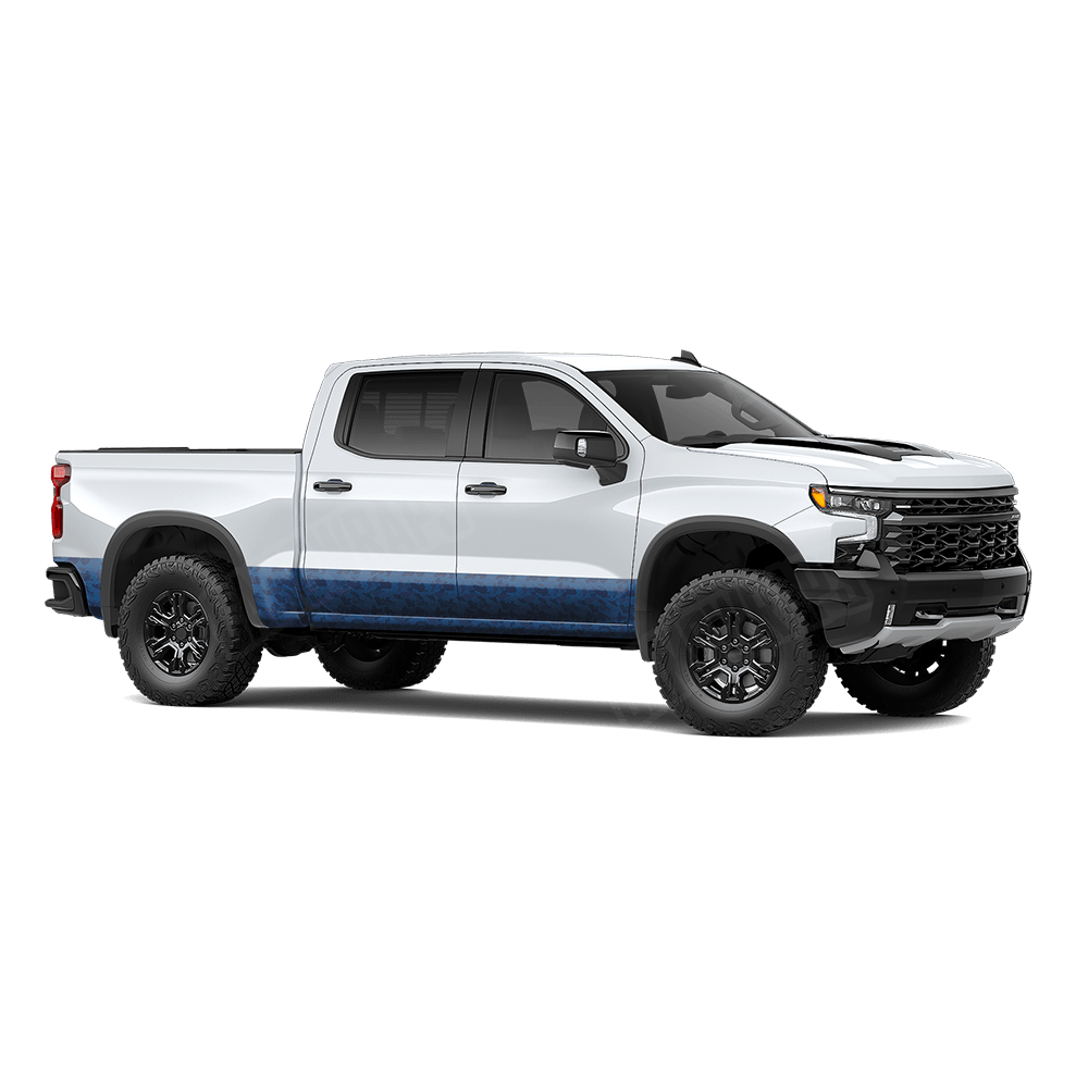 Old School Duck Elite Blue Rocker Panel Wraps