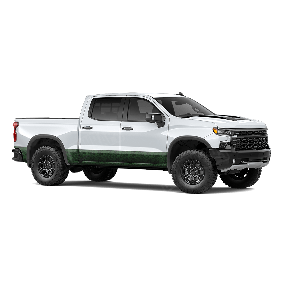 Old School Duck Elite Green Rocker Panel Wraps