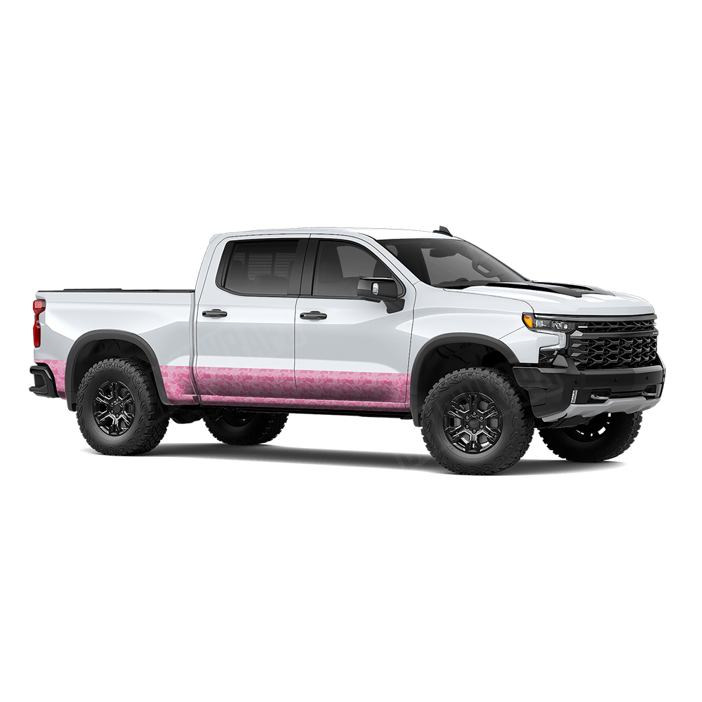 Old School Duck Elite Pink Rocker Panel Wraps
