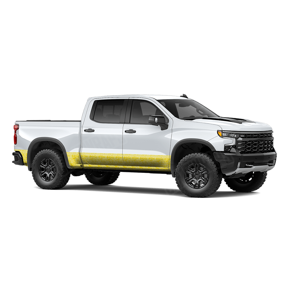 Old School Duck Elite Yellow Rocker Panel Wraps