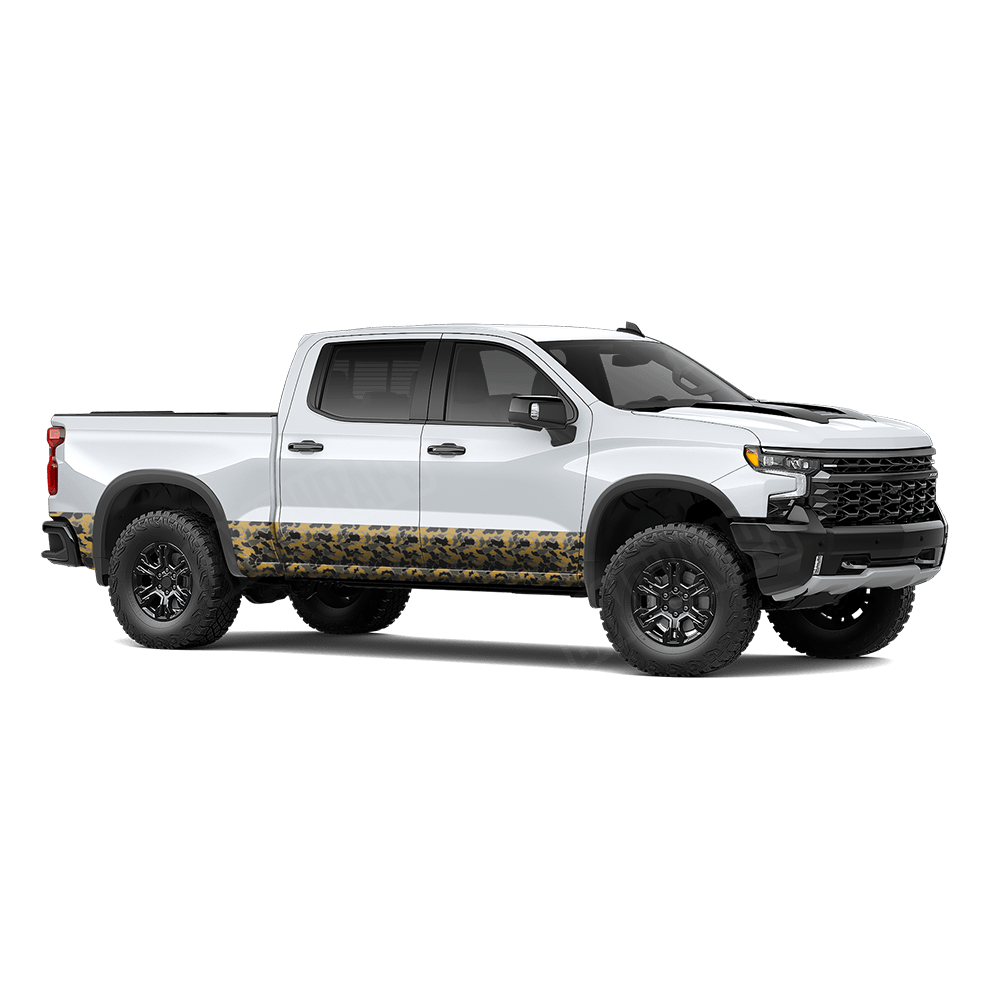 Old School Duck Militant Yellow Rocker Panel Wraps
