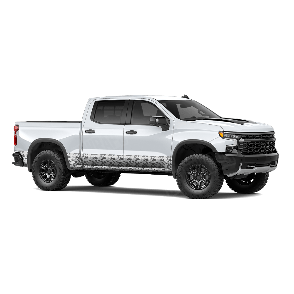 Old School Duck Snow Rocker Panel Wraps